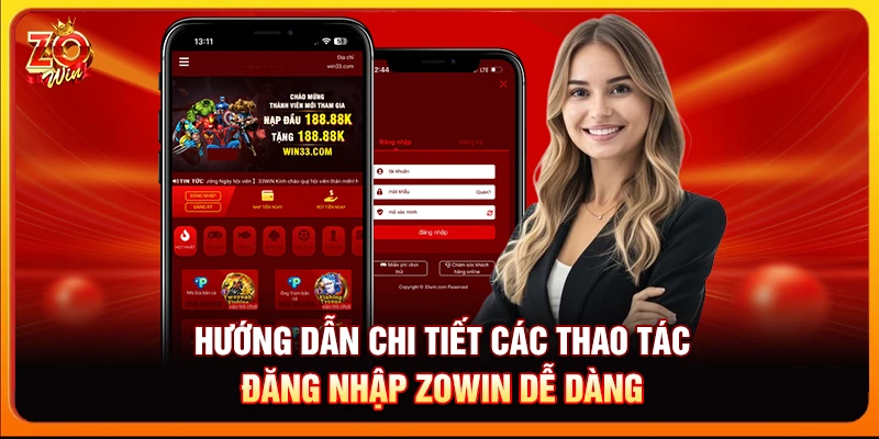 Hướng dẫn chi tiết các thao tác đăng nhập Zowin dễ dàng